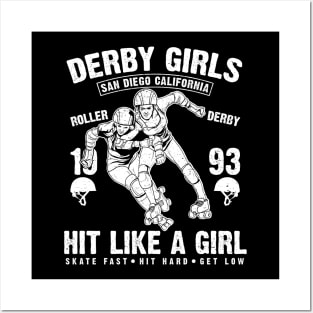 Roller Derby Girls Posters and Art